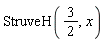 StruveH(3/2, x)