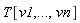 T[v1, () .. (), vn]