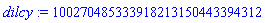 dilcy := 100270485333918213150443394312