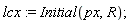 lcx := Initial(px, R)