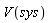 V(sys)