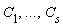 C[1], `...`, C[s]