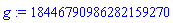 g := 18446790986282159270