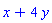 x+4*y