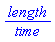 length/time