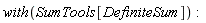 with(SumTools[DefiniteSum])