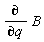 diff(B, q)