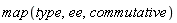map(type, ee, commutative)