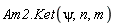 Am2.Ket(psi, n, m)
