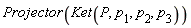 Projector(Ket(P, p[1], p[2], p[3]))