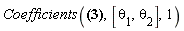 Coefficients(a*Physics:-`*`(theta[1], theta[2])+b, [theta[1], theta[2]], 1)