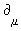 `&PartialD;`[mu]