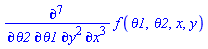 Physics:-diff(Physics:-diff(diff(diff(diff(diff(diff(f(theta1, theta2, x, y), x), x), x), y), y), theta1), theta2)