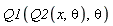 Q1(Q2(x, theta), theta)