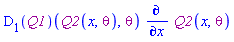 Physics:-`*`((D[1](Q1))(Q2(x, theta), theta), diff(Q2(x, theta), x))
