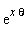 exp(x*theta)