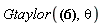 Gtaylor(exp(x*theta), theta)