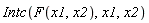 Intc(F(x1, x2), x1, x2)