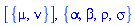 [{mu, nu}], {alpha, beta, rho, sigma}