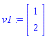 v1 := Vector[column]([[1], [2]])
