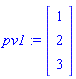 pv1 := Vector[column]([[1], [2], [3]])