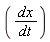 dx/dt