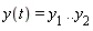 y(t) = y[1] .. y[2]