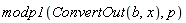 modp1(ConvertOut(b, x), p)