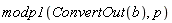 modp1(ConvertOut(b), p)