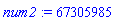 num2 := 67305985