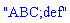 "ABC;def"