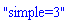 "simple=3"
