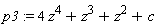 p3 := 4*z^4+z^3+z^2+c