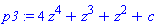 p3 := 4*z^4+z^3+z^2+c