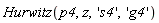 Hurwitz(p4, z, 's4', 'g4')