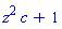 z^2*c+1