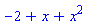 -2+x+x^2
