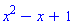 x^2-x+1