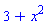 3+x^2