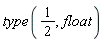 type(1/2, float)