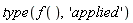 type(f(), 'applied')