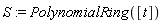 S := PolynomialRing([t])