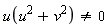 u(u^2+v^2) <> 0