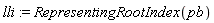 lli := RepresentingRootIndex(pb)