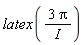 latex(3*Pi/(I))