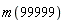 m(99999)