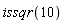 issqr(10)