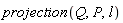 projection(Q, P, l)