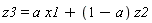 z3 = a*x1+(1-a)*z2