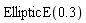 EllipticE(.3)